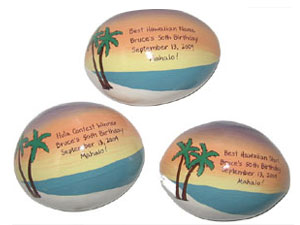 hand painted coconut shell trophies, incentives and awards