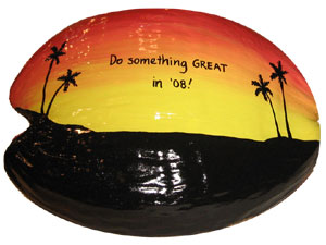 Click to enlarge - go green with Corporate Hand Painted Coconut