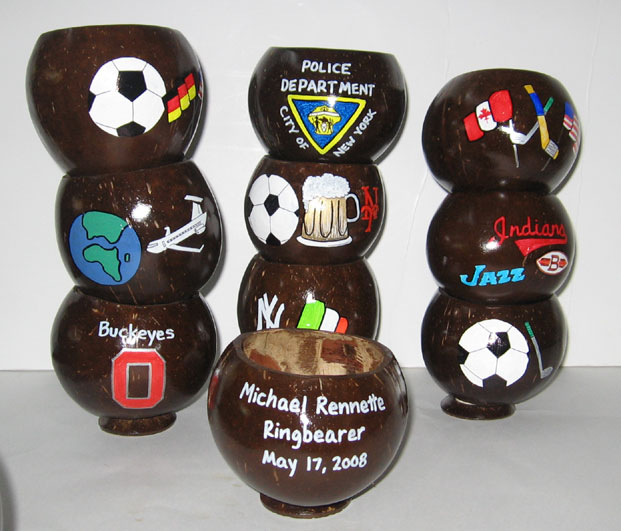 Bridesmaid and groomsmen personalized unique gifts