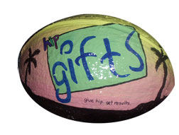 Unique promotional items - handpainted coconut half shells