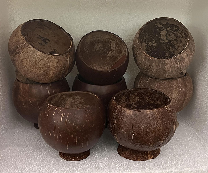 coconut shell cup for kava drinking