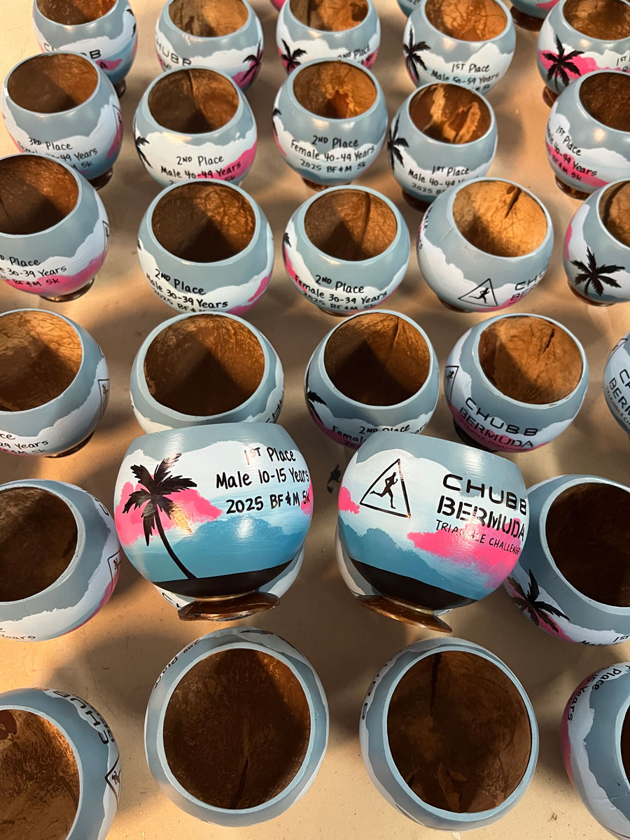 upcycled coconuts are perfect for green initiative trophies