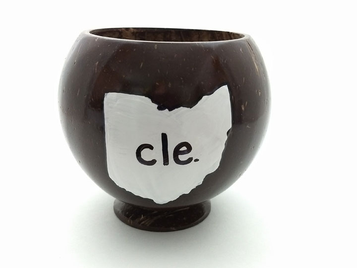 Customize this coconut cup with your state and saying